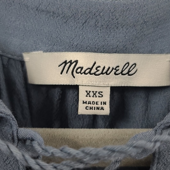 Madewell lace up peasant blouse. Size xxs - Picture 4 of 4